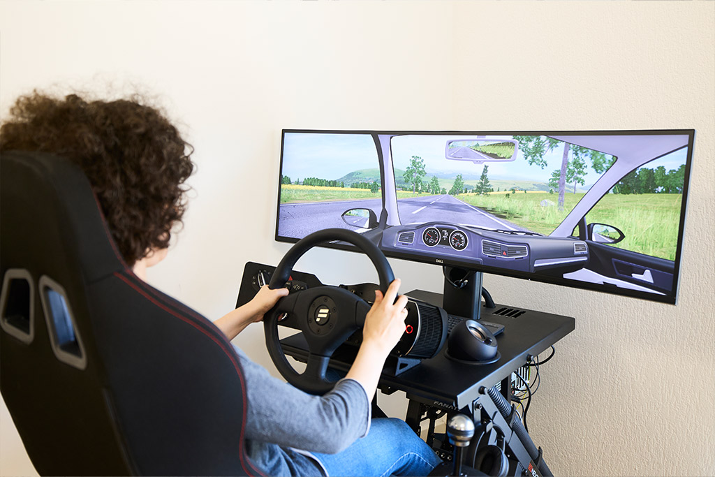 Simulator in der Fahrschule Hamann